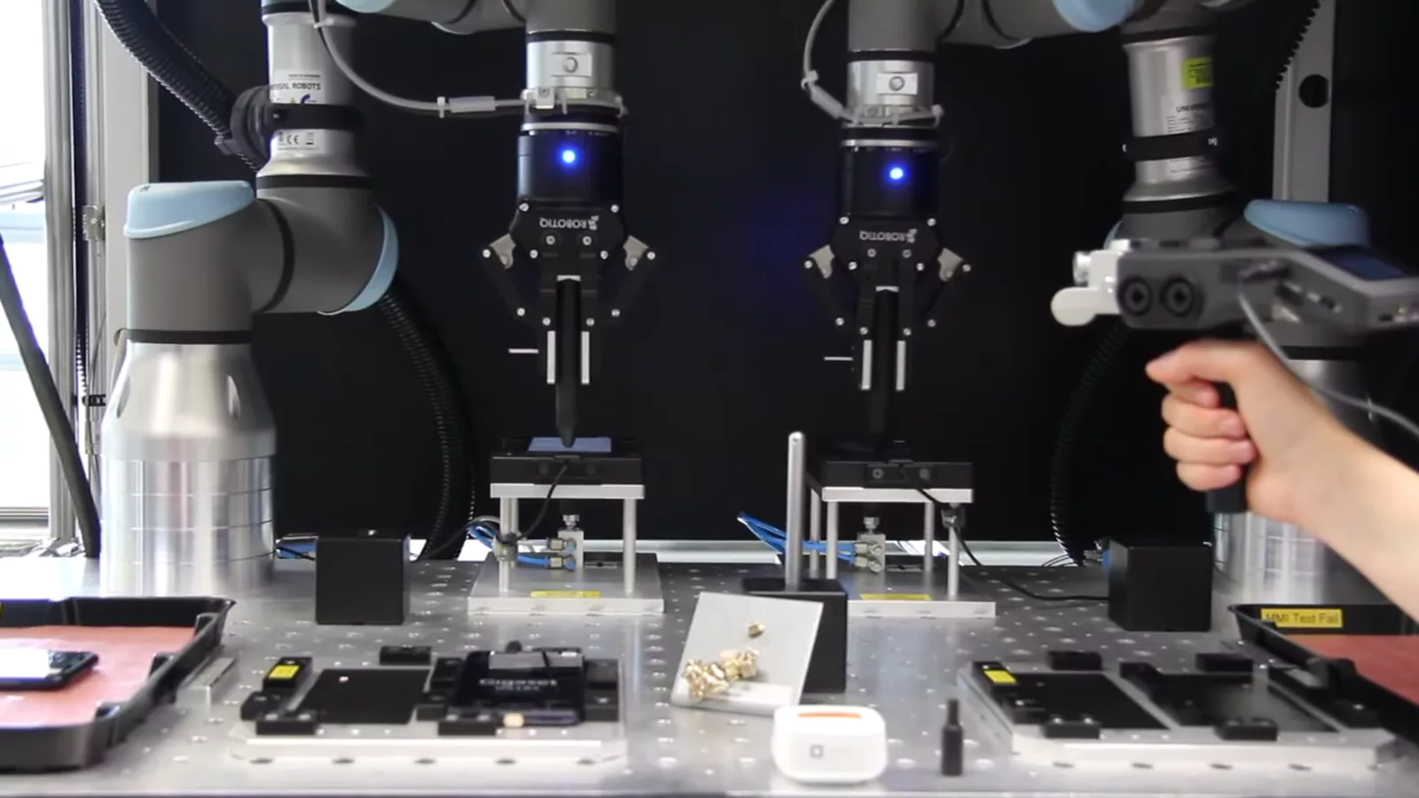 Surface defect detection on a stamping line, representative footage