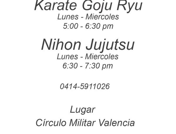 Clases de Nihon Jujutsu - Karate Goju Ryu