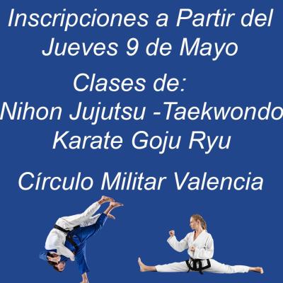 Clases de Nihon Jujutsu - Karate Goju Ryu - Taekwondo