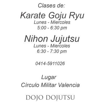 Clases de Nihon Jujutsu - Karate Goju Ryu
